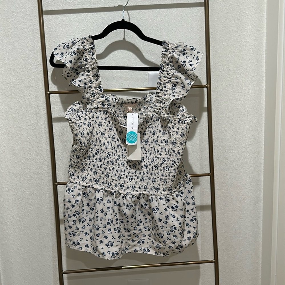 NWT Peplum Summer Top